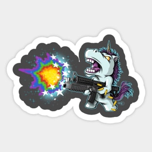 Unicorn attack Sticker